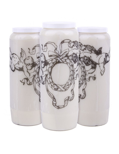 Bougie de neuvaine aux Anges - carton 20 pièces