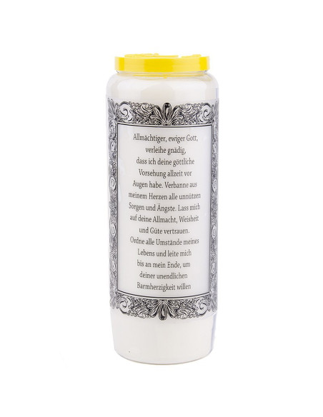 Bougie de neuvaine à Jésus - modèle 4 - carton 20 pièces