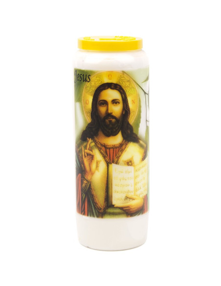 Novena candle to Jesus - model 4 - box of 20 pieces