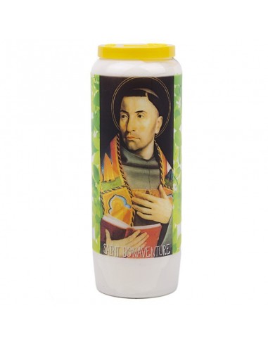 Bougie de neuvaine à Saint Bonaventure - carton 20 pièces