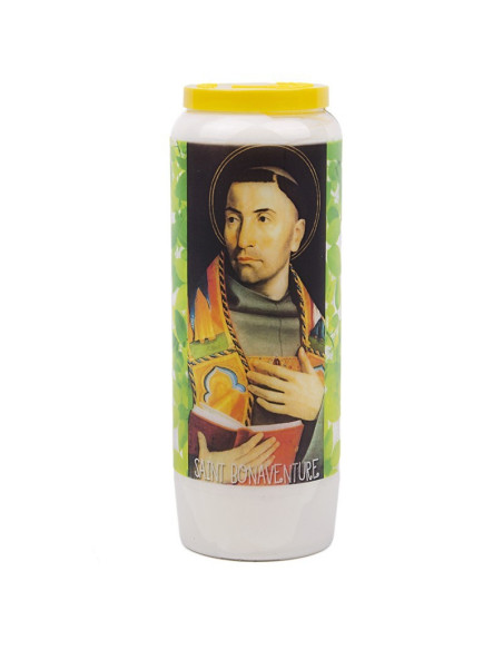 Novena candle to Saint Bonaventure - box of 20 pieces