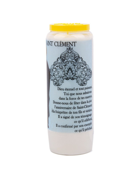 Novena candle to Saint Clement - box of 20 pieces