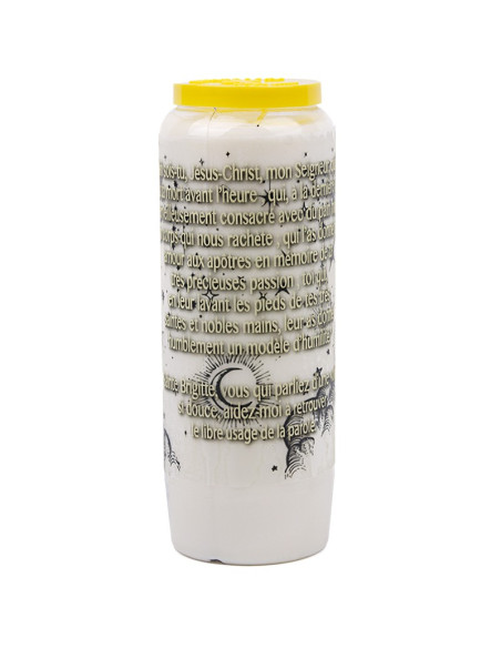 Bougie de neuvaine à Sainte Brigitte - carton 20 pièces