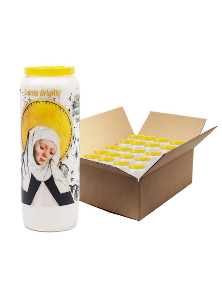 Noveenkaars naar Sint Birgitta - doos van 20 stuks