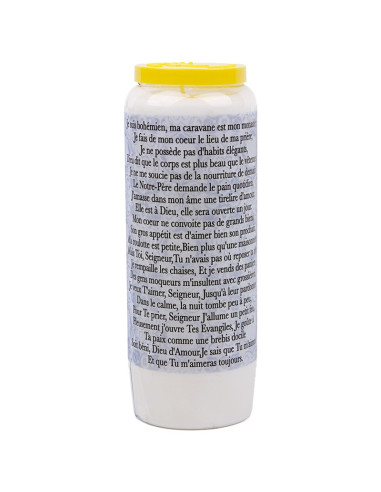 Novena candle to Saint Sarah - box of 20 pieces