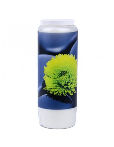 Bougie de neuvaine avec citation zen modèle 3 - carton 20 pièces