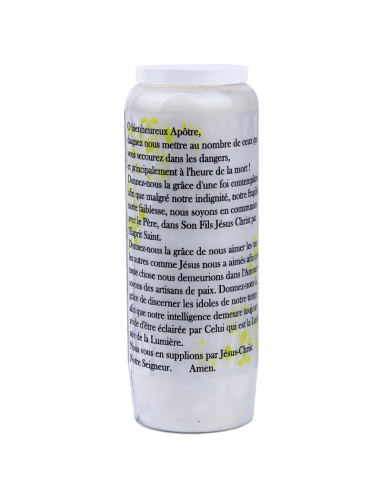 Novena candle to Saint Thomas - box of 20 pieces