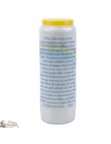 Novena candle to Saint Blaise - box of 20 pieces