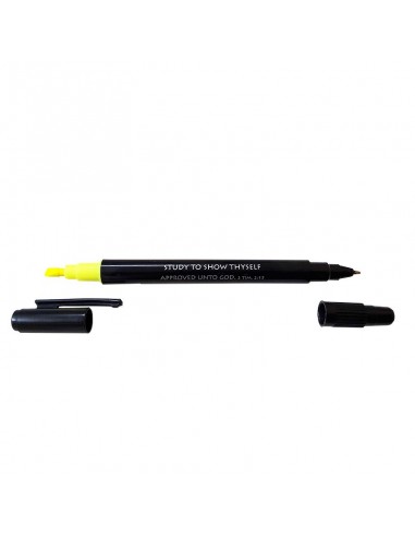 Black Bible cover with compartments - large