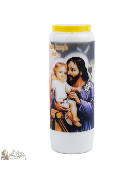 Candela novena a San Giuseppe - scatola da 20 pezzi
