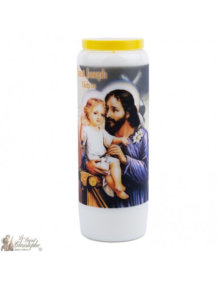 Novenenkerze zum Heiligen Josef - Schachtel mit 20 Stück