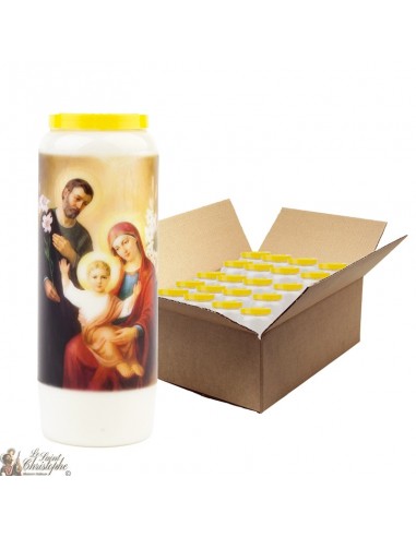Novenenkerze zur Heiligen Familie 2 - Schachtel mit 20 Stück