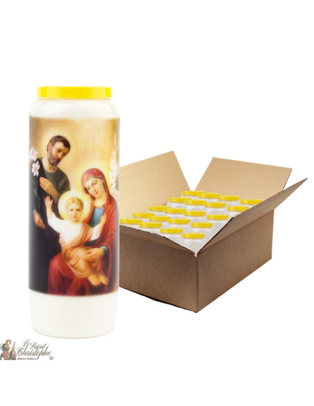 Vela Novena a la Sagrada Familia 2 - caja de 20 piezas