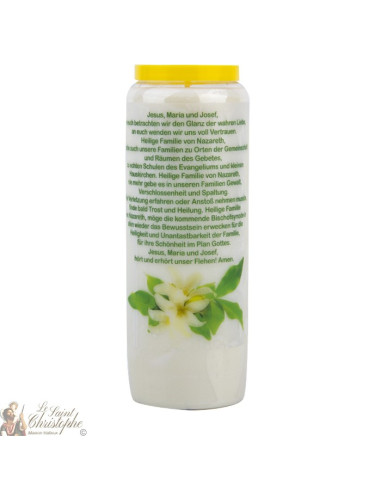 Novena candle to the Holy Family 2 - box of 20 pieces