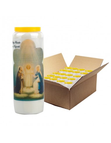 Novena candle to the Holy Family 3 - box of 20 pieces