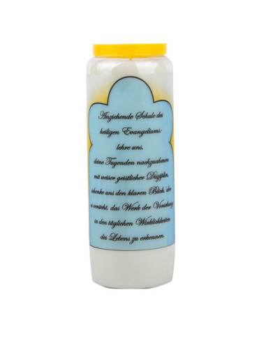 Bougie de neuvaine à la Sainte Famille 3 - carton 20 pièces