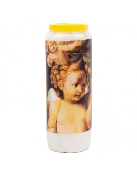 Vintage Angel novena candle model 1