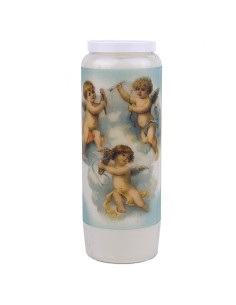 Vintage Angel novena candle model 5