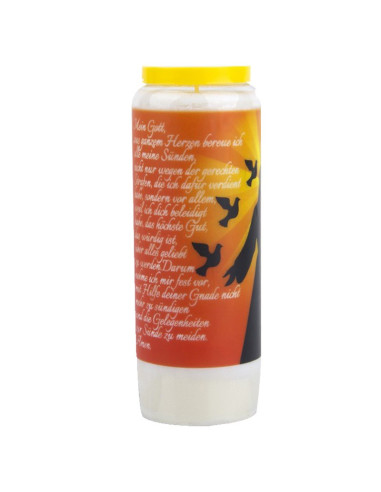 Vela de novena oración a Dios modelo 3 - caja de 20 piezas