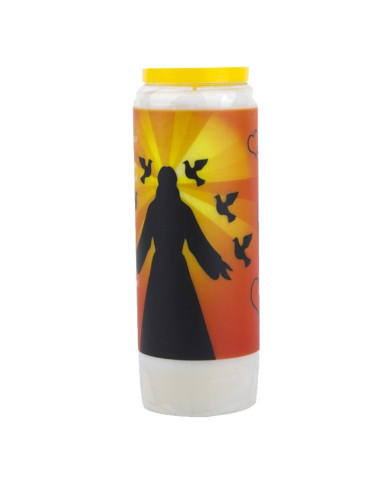 Vela de novena oración a Dios modelo 3 - caja de 20 piezas