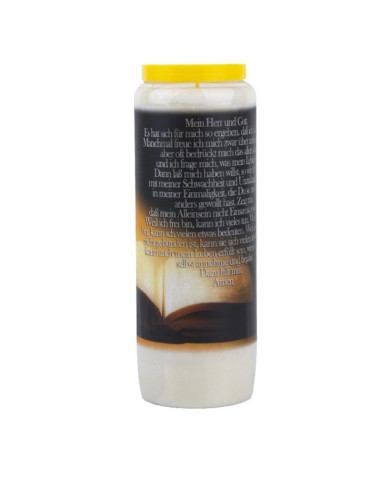 Vela de Novena oración a Dios Biblia Abierta - caja de 20 piezas