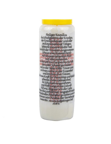 Novena candle prayer to Saint Camille - box of 20 pieces