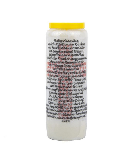 Novena candle prayer to Saint Camille - box of 20 pieces