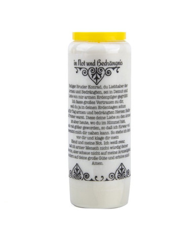 Novena candle prayer to Saint Conrad - box of 20 pieces