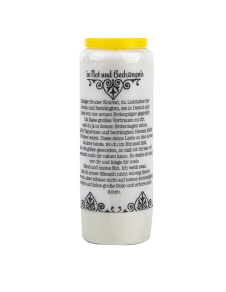 Novena candle prayer to Saint Conrad - box of 20 pieces