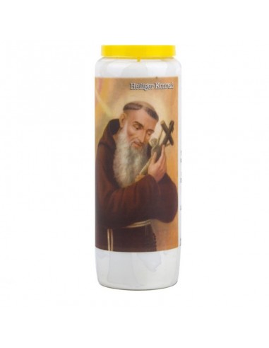 Novena candela preghiera a San Corrado - scatola da 20 pezzi