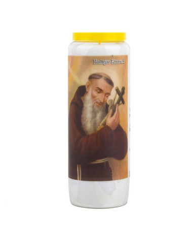 Oración de velas novena a San Conrado - caja de 20 piezas