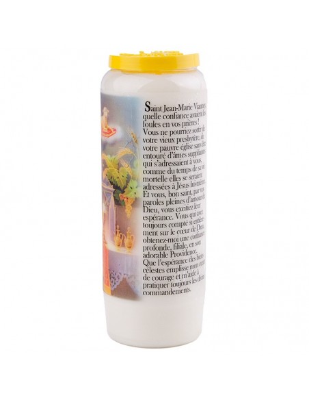 Bougie de neuvaine au Curé d'Ars- Jean-Marie Vianney