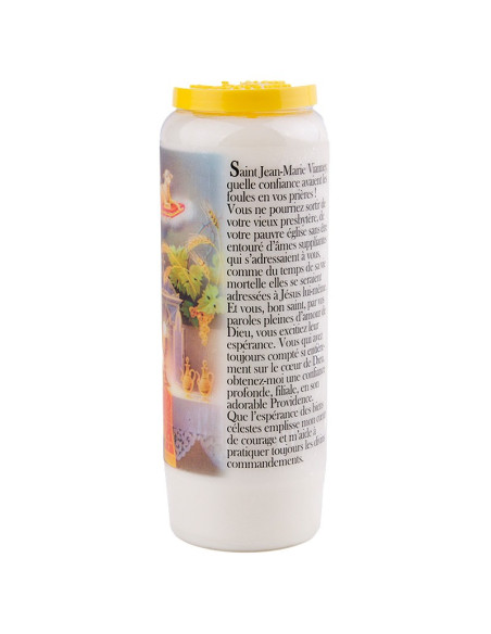 Novena candle to the Curé d'Ars - Jean-Marie Vianney
