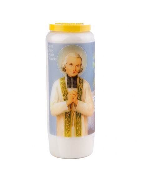 Bougie de neuvaine au Curé d'Ars- Jean-Marie Vianney
