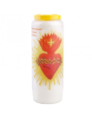 Novena candle thank you to the Heart of Jesus