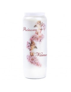 Aanpasbare voornaam Angels novena kaars