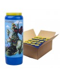 Dark blue novena candle to Saint George - box of 20 pieces