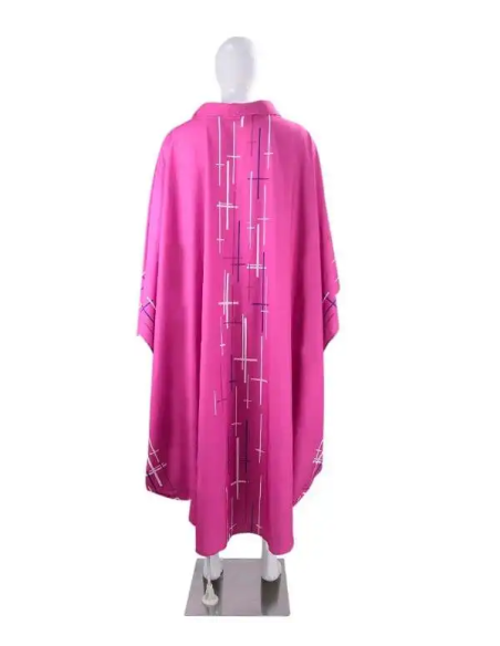 Loszittende paarse kazuifel in moderne stijl - polyester