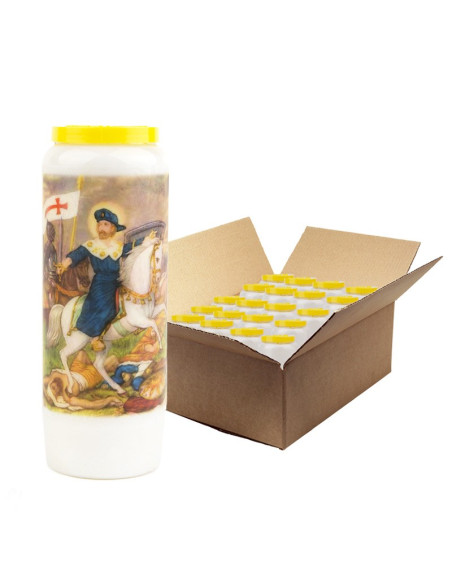 Novenenkerze zu Saint Jacques - Schachtel mit 20 Stück