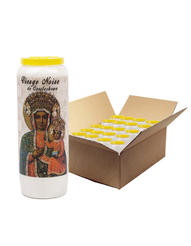 Vela de novena a Nuestra Señora de Częstochowa - caja de 20 piezas