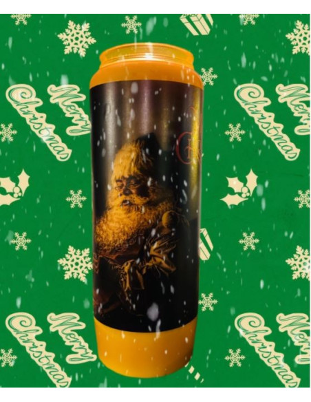 Vela de novena navideña Feliz Navidad - caja de 20 piezas