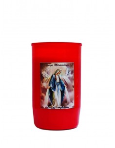 Votive candle, red or white pilot light 2 days and a half
