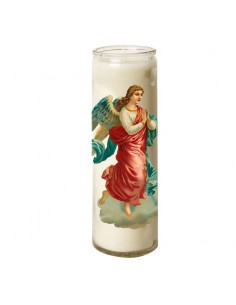Candle in glass Vintage Angel - praying