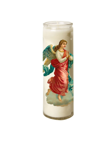 Candle in glass Vintage Angel - praying