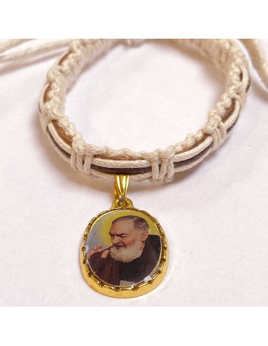 Bracciale Padre Pio fatto a mano