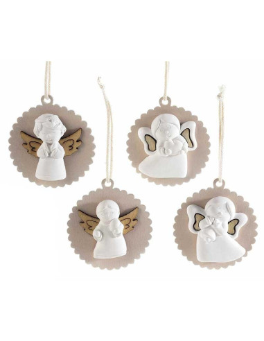 Decoración colgante con fragancia ángel blanco - paquete de 4