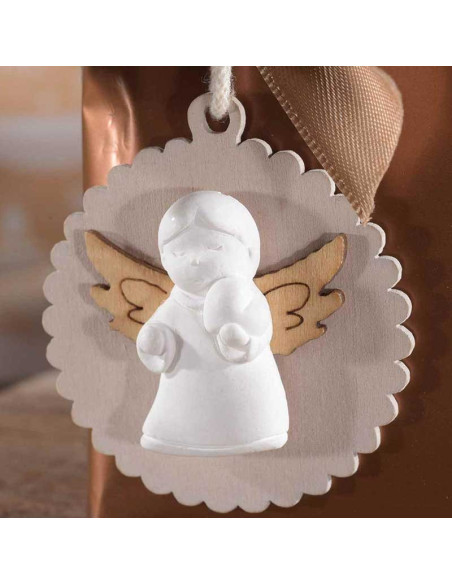 White angel fragrance hanging decoration - set of 4