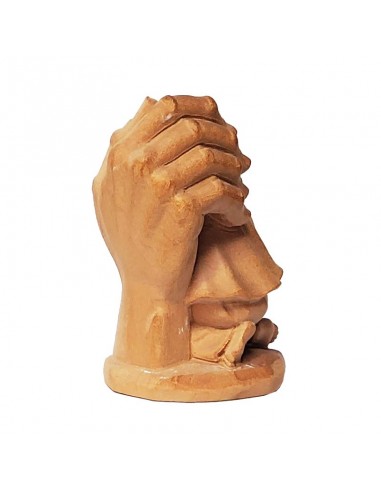 Mano de madera con niño - 7 cm
