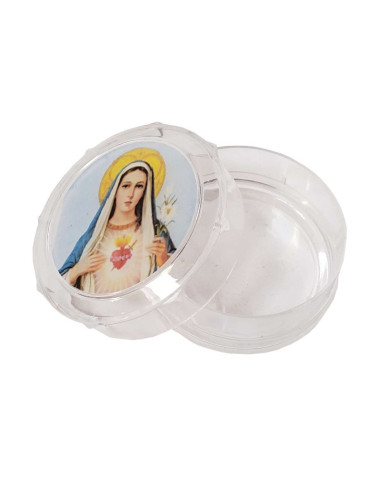 Transparante pyxis - Heilig Hart van Maria