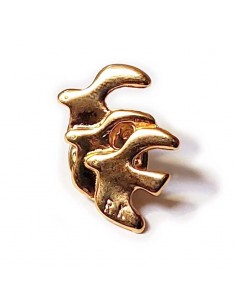 Golden dove pins - 3 doves